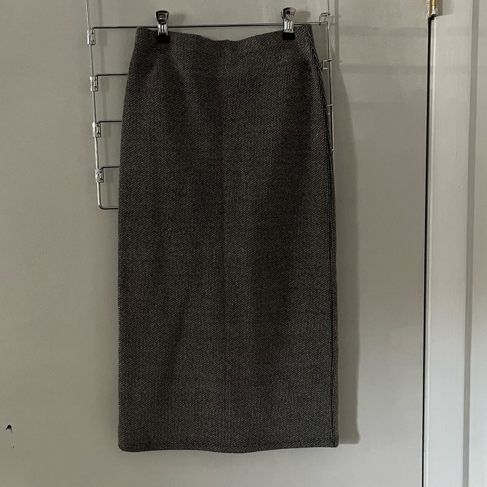 Zara brown pencil midi skirt, size small